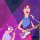 Illustration for article titled An animated St. Vincent performs “Bad Girls” in front of Bob’s Burgers